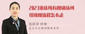 2023重庆所有权确认纠纷维权流程怎么走