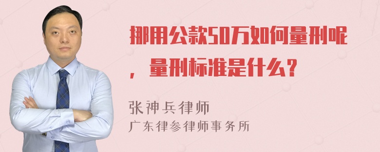 挪用公款50万如何量刑呢，量刑标准是什么？