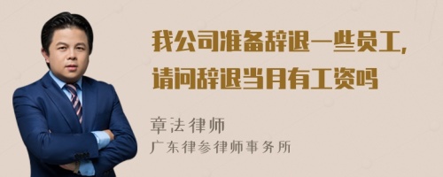 我公司准备辞退一些员工，请问辞退当月有工资吗