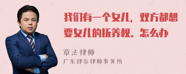 我们有一个女儿，双方都想要女儿的抚养权。怎么办