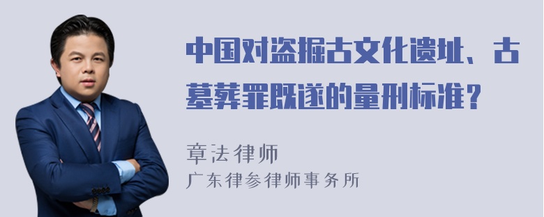 中国对盗掘古文化遗址、古墓葬罪既遂的量刑标准？