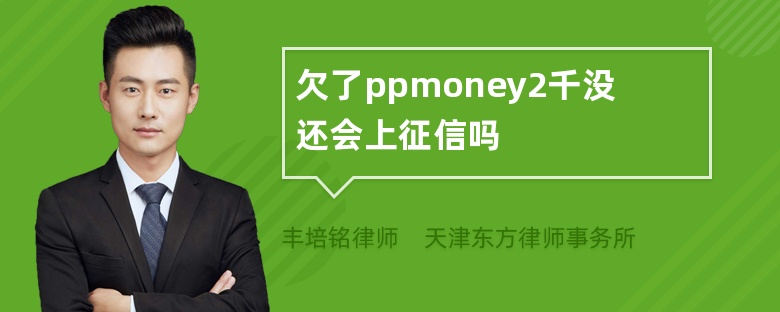 欠了ppmoney2千没还会上征信吗