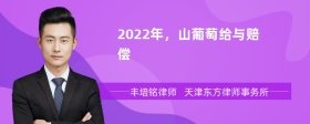 2022年，山葡萄给与赔偿