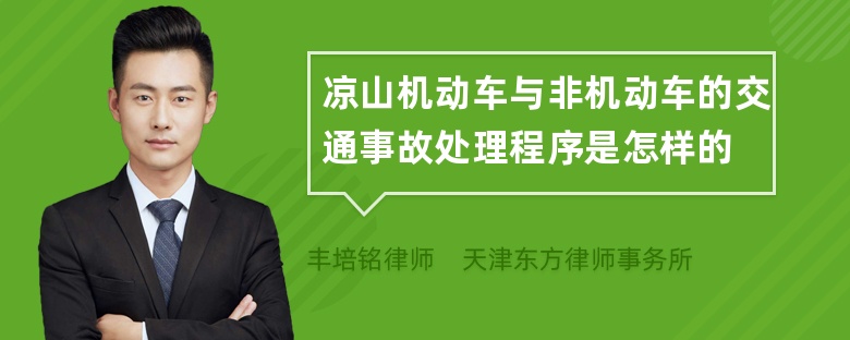 凉山机动车与非机动车的交通事故处理程序是怎样的