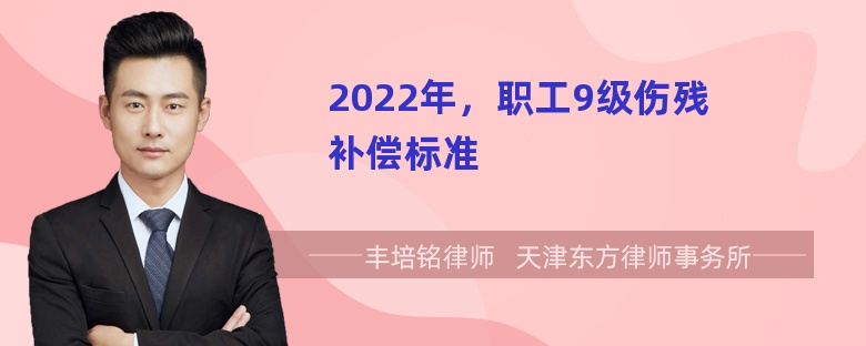 2022年，职工9级伤残补偿标准