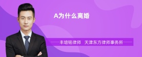 A为什么离婚