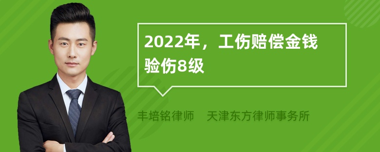 2022年，工伤赔偿金钱验伤8级