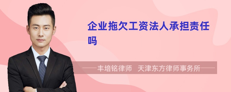 企业拖欠工资法人承担责任吗