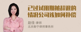 已过试用期被辞退的情况公司该如何补偿