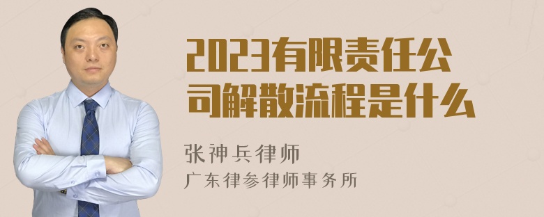 2023有限责任公司解散流程是什么