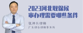 2023河北取保候审办理需要哪些条件