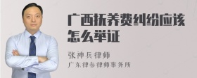 广西抚养费纠纷应该怎么举证