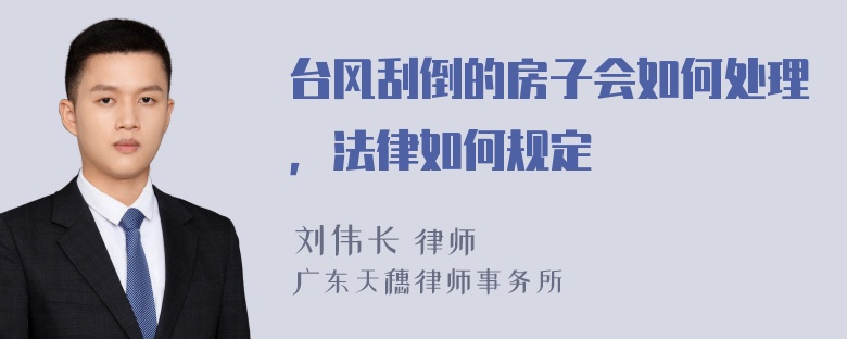 台风刮倒的房子会如何处理，法律如何规定