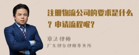 注册物流公司的要求是什么？申请流程呢？