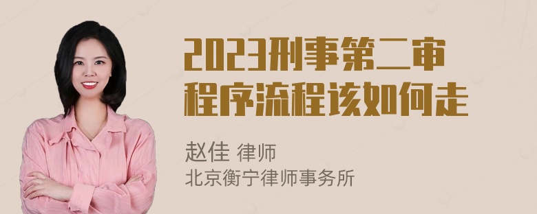 2023刑事第二审程序流程该如何走