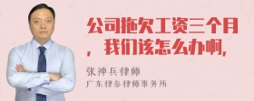 公司拖欠工资三个月，我们该怎么办啊，