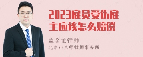 2023雇员受伤雇主应该怎么赔偿