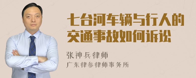 七台河车辆与行人的交通事故如何诉讼