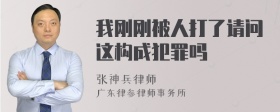 我刚刚被人打了请问这构成犯罪吗