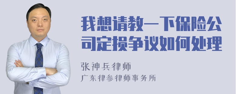 我想请教一下保险公司定损争议如何处理