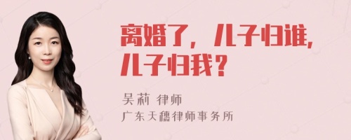 离婚了，儿子归谁，儿子归我？