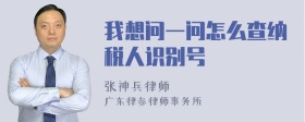 我想问一问怎么查纳税人识别号