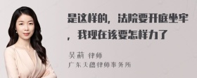 是这样的，法院要开庭坐牢，我现在该要怎样力了