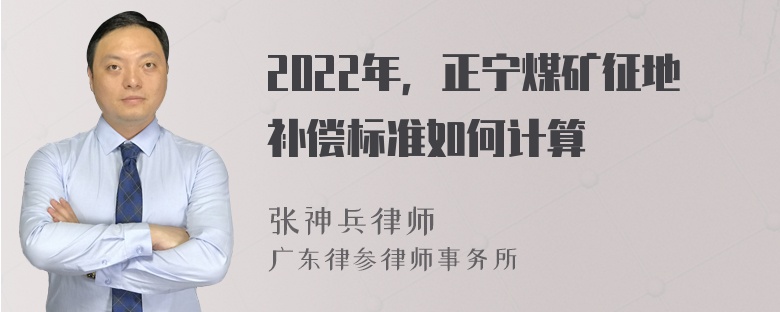 2022年，正宁煤矿征地补偿标准如何计算