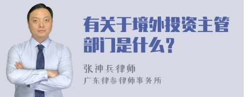 有关于境外投资主管部门是什么？