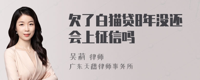 欠了白猫贷8年没还会上征信吗