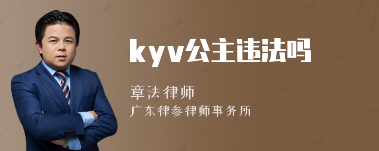 kyv公主违法吗