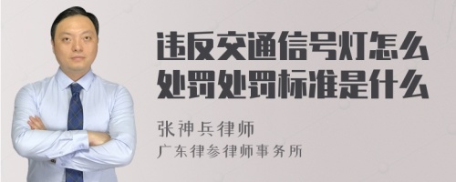 违反交通信号灯怎么处罚处罚标准是什么