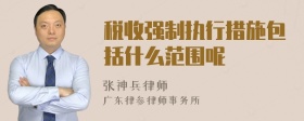 税收强制执行措施包括什么范围呢