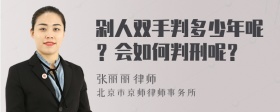 剁人双手判多少年呢？会如何判刑呢？