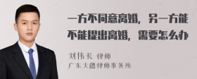 一方不同意离婚，另一方能不能提出离婚，需要怎么办