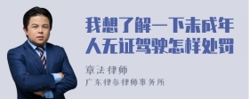 我想了解一下未成年人无证驾驶怎样处罚