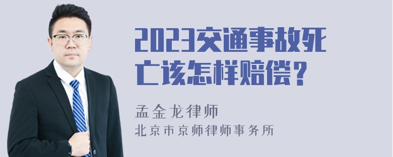 2023交通事故死亡该怎样赔偿？