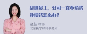 辞退员工，公司一直不给我补偿钱怎么办？