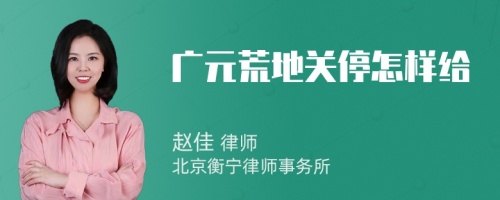 广元荒地关停怎样给