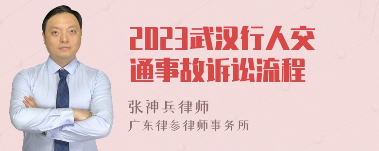 2023武汉行人交通事故诉讼流程