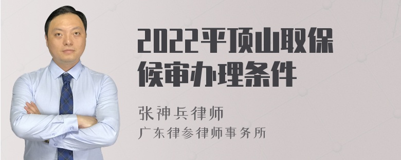 2022平顶山取保候审办理条件