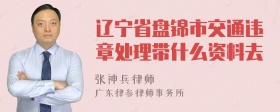 辽宁省盘锦市交通违章处理带什么资料去