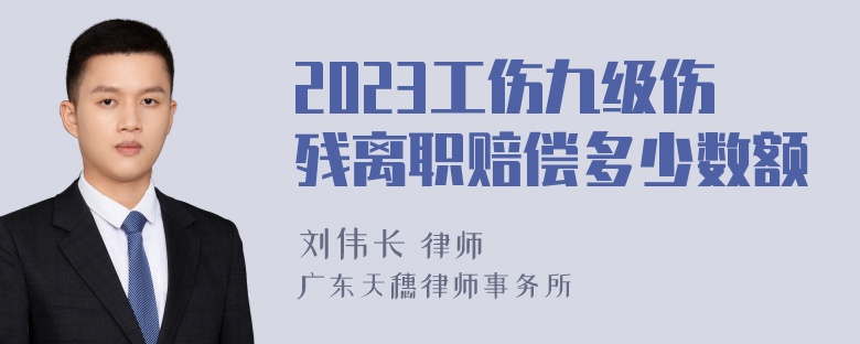 2023工伤九级伤残离职赔偿多少数额