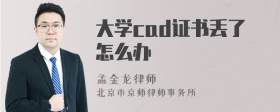 大学cad证书丢了怎么办