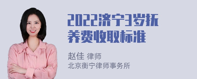 2022济宁3岁抚养费收取标准