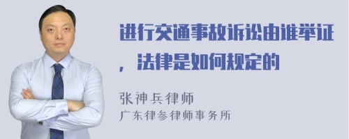 进行交通事故诉讼由谁举证，法律是如何规定的