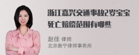 浙江嘉兴交通事故2岁宝宝死亡赔偿范围有哪些