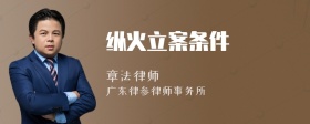 纵火立案条件