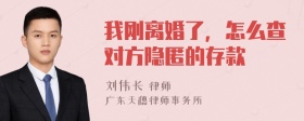 我刚离婚了，怎么查对方隐匿的存款