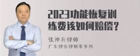 2023功能恢复训练费该如何赔偿？